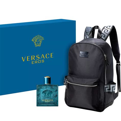 versace cologne and backpack|versace backpack gift with purchase.